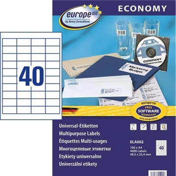 Címke A4 ELA002 (48,5x25,4mm)