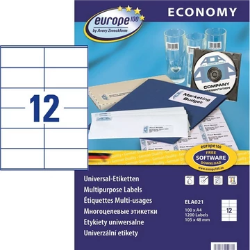 Címke A4 ELA021 (105x48mm)