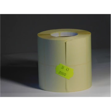 Címke termó 43x38mm 2 pálya 2000/tek.40mag