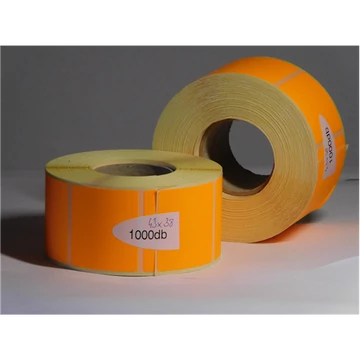 Címke TT 43x38mm fluó narancs 1000/tek.40mag