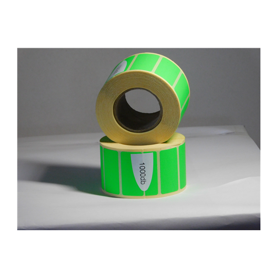 Címke TT 40x20mm fluó zöld 1000/tek.40mag