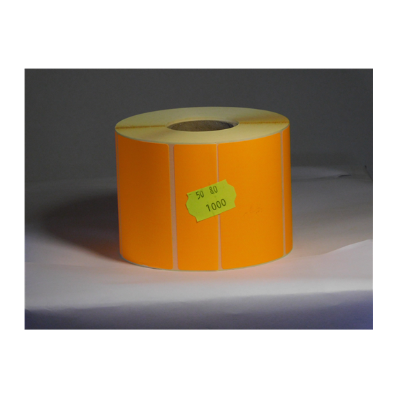 Címke TT 80x50 mm fluo narancs 1000/tek.40mag