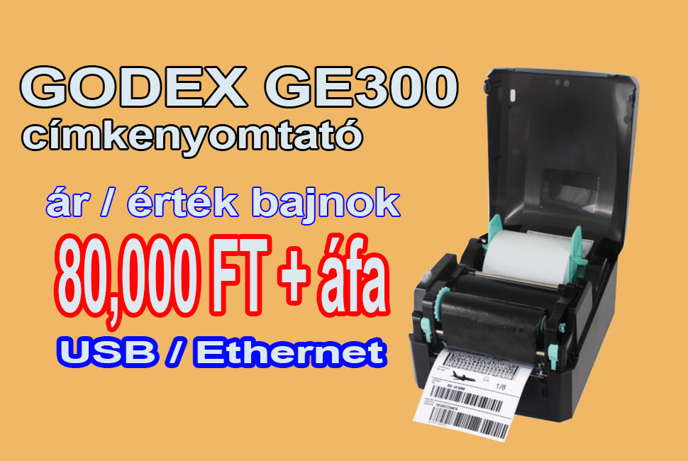 Godex GE300 címkenyomtató