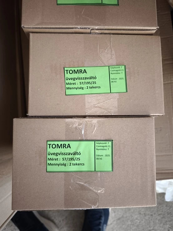 Repont hőpapír tekercs Tomra